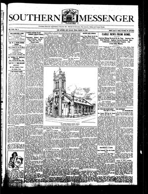 Primary view of object titled 'Southern Messenger (San Antonio and Dallas, Tex.), Vol. 23, No. 5, Ed. 1 Thursday, March 12, 1914'.