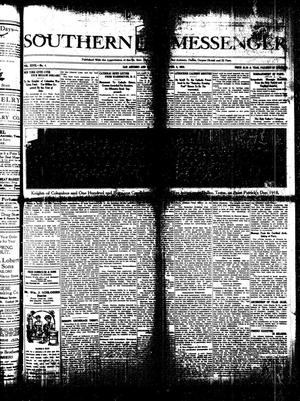 Primary view of object titled 'Southern Messenger (San Antonio and Dallas, Tex.), Vol. 27, No. 8, Ed. 1 Thursday, April 4, 1918'.