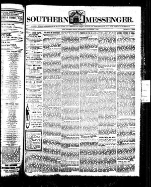 Primary view of object titled 'Southern Messenger. (San Antonio, Tex.), Vol. 9, No. 37, Ed. 1 Thursday, November 8, 1900'.