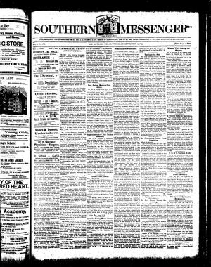 Primary view of object titled 'Southern Messenger (San Antonio, Tex.), Vol. 6, No. 28, Ed. 1 Thursday, September 9, 1897'.