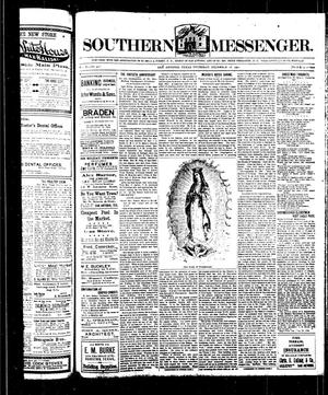 Primary view of object titled 'Southern Messenger. (San Antonio, Tex.), Vol. 11, No. 43, Ed. 1 Thursday, December 18, 1902'.