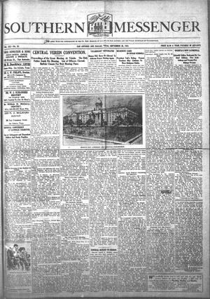 Primary view of object titled 'Southern Messenger (San Antonio and Dallas, Tex.), Vol. 21, No. 33, Ed. 1 Thursday, September 26, 1912'.