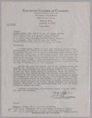 [Letter from F. G. Robinson to Harvey Allen, Clark Davis, F. L. Gordon, E. J. Falk, C. S. Edmonds, Frank O'Kane, January 3, 1950]
