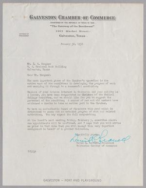 [Letter from David C. Leavell to I. H. Kempner, January 30, 1950]