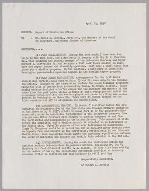 [Letter from Robert A. Nesbitt to David C. Leavell, April 24, 1950]