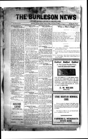The Burleson News (Burleson, Tex.), Vol. 29, No. 21, Ed. 1 Friday, February 5, 1926