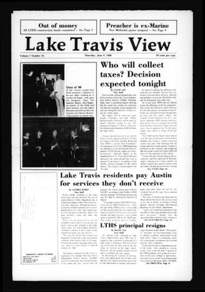 Primary view of object titled 'Lake Travis View (Austin, Tex.), Vol. 3, No. 16, Ed. 1 Thursday, June 9, 1988'.