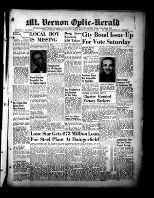 Mt. Vernon Optic-Herald (Mount Vernon, Tex.), Vol. 77, No. 18, Ed. 1 Friday, January 19, 1951