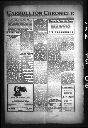 Carrollton Chronicle (Carrollton, Tex.), Vol. 2, No. 27, Ed. 1 Friday, January 19, 1906