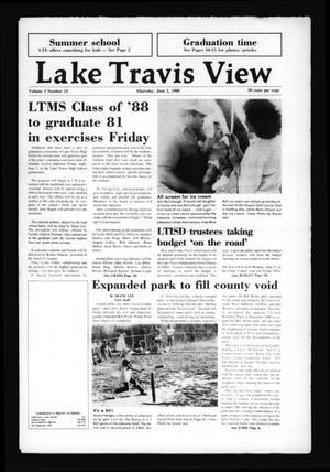 Primary view of object titled 'Lake Travis View (Austin, Tex.), Vol. 3, No. 15, Ed. 1 Thursday, June 2, 1988'.