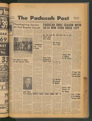 The Paducah Post (Paducah, Tex.), Vol. 60, No. 35, Ed. 1 Thursday, November 16, 1967