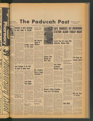 Primary view of object titled 'The Paducah Post (Paducah, Tex.), Vol. 62, No. 26, Ed. 1 Thursday, September 12, 1968'.