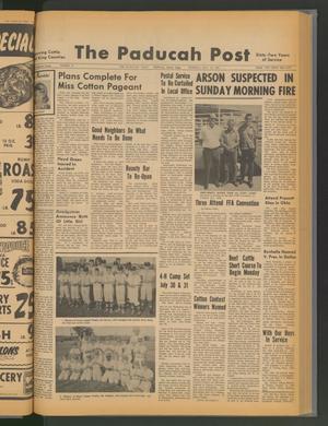 Primary view of object titled 'The Paducah Post (Paducah, Tex.), Vol. 62, No. 19, Ed. 1 Thursday, July 25, 1968'.