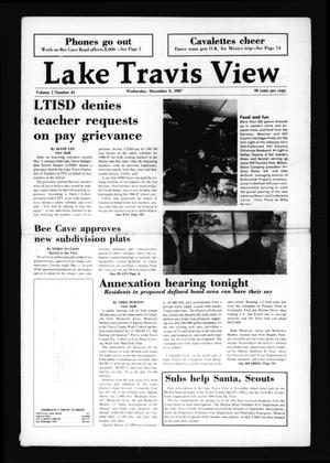 Primary view of object titled 'Lake Travis View (Austin, Tex.), Vol. 2, No. 41, Ed. 1 Wednesday, December 9, 1987'.