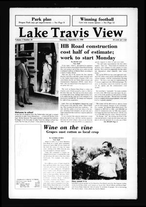 Primary view of object titled 'Lake Travis View (Austin, Tex.), Vol. 3, No. 29, Ed. 1 Thursday, September 8, 1988'.