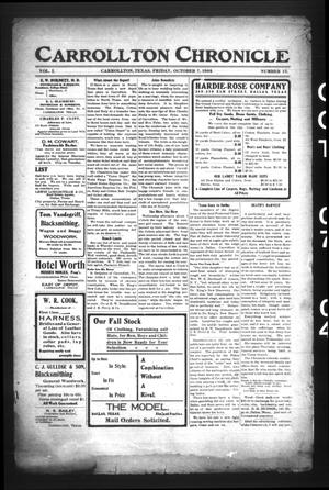 Carrollton Chronicle (Carrollton, Tex.), Vol. 1, No. 13, Ed. 1 Friday, October 7, 1904