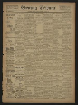 Primary view of object titled 'Evening Tribune. (Galveston, Tex.), Vol. 13, No. 182, Ed. 1 Thursday, June 22, 1893'.