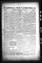 Thumbnail image of item number 1 in: 'Carrollton Chronicle (Carrollton, Tex.), Vol. 1, No. 29, Ed. 1 Friday, February 3, 1905'.