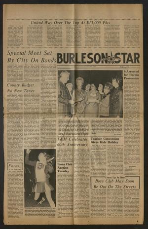 Primary view of object titled 'Burleson Star (Burleson, Tex.), Vol. 9, No. 1, Ed. 1 Thursday, November 1, 1973'.