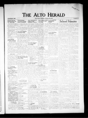 Primary view of object titled 'The Alto Herald (Alto, Tex.), Vol. [82], No. 37, Ed. 1 Thursday, January 26, 1978'.
