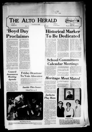 The Alto Herald (Alto, Tex.), Vol. 83, No. 25, Ed. 1 Thursday, November 2, 1978