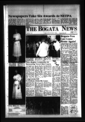 Primary view of object titled 'The Bogata News (Bogata, Tex.), Vol. 74, No. 26, Ed. 1 Thursday, April 19, 1984'.