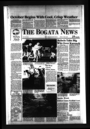 Primary view of object titled 'The Bogata News (Bogata, Tex.), Vol. 74, No. 50, Ed. 1 Thursday, October 3, 1985'.