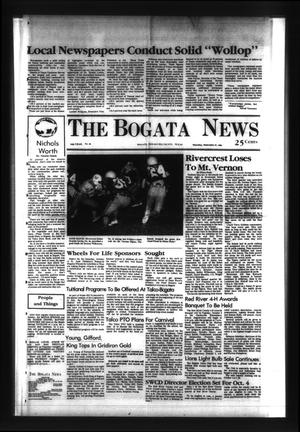 The Bogata News (Bogata, Tex.), Vol. 74, No. 49, Ed. 1 Thursday, September 27, 1984