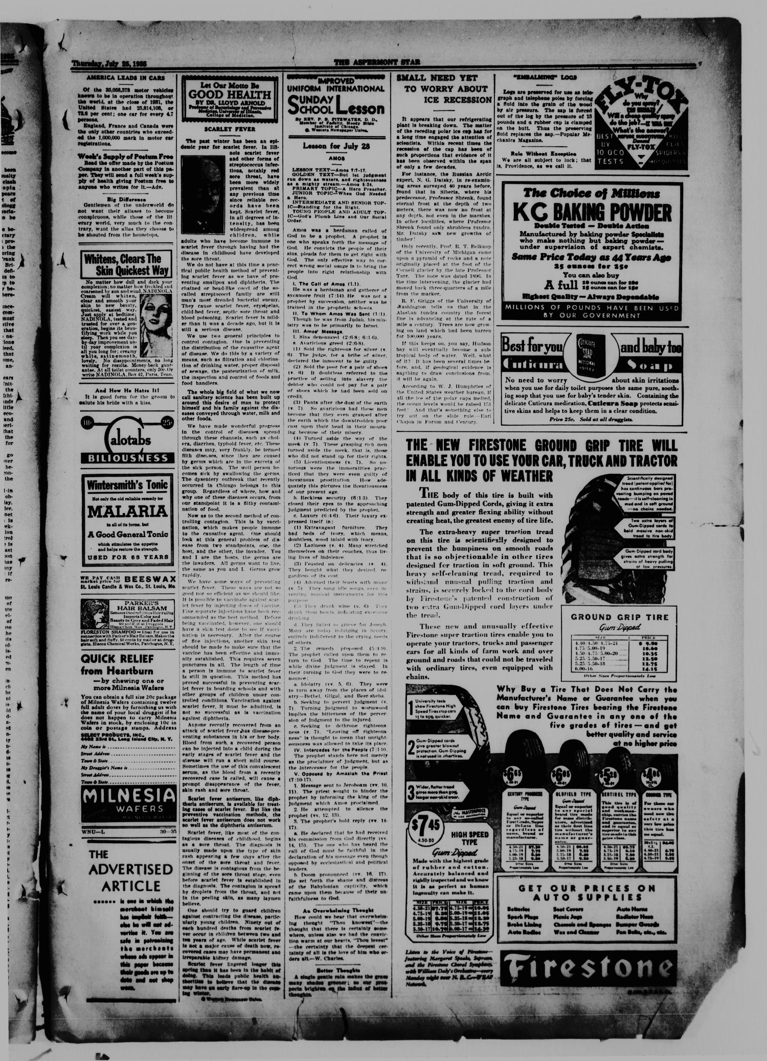 The Aspermont Star (Aspermont, Tex.), Vol. 38, No. 2, Ed. 1  Thursday, July 25, 1935
                                                
                                                    [Sequence #]: 3 of 8
                                                