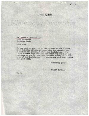 [Letter from Truett Latimer to James S. Lauderdale, July 8, 1959]