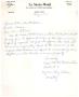 Letter: [Letter from Mrs. Ray Wilson to Truett Latimer, May 16, 1957]