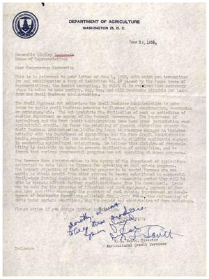 [Letter from K. L. Scott to Lindley Beckworth, June 24, 1959]