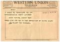 Letter: [Telegram from Jim Wilson, May 24, 1959]