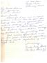 Primary view of [Letter from Wanda Woody Black to Truett Latimer, February 24, 1961]