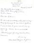 Letter: [Letter from Mrs. Richard B. Johns to Truett Latimer, March 7, 1958]