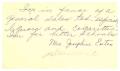 Postcard: [Postcard from Mrs. Josephine Estes to Truett Latimer, May 8, 1961]
