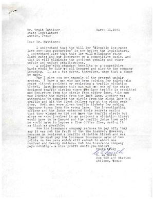 [Letter from C. L. Smith to Truett Latimer, March 11, 1961]