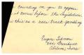 Thumbnail image of item number 1 in: '[Postcard from Eugene Tidmore to Truett Latimer, February 26, 1961]'.