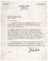 Letter: [Letter from Jack Sayles to Truett Latimer, January 14, 1961]