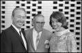 Thumbnail image of item number 1 in: '[Waggoner Carr, Rhea Howard, and Woman Pose at Democratic Convention]'.