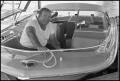 Photograph: [Man in Boat at Lake Kickapoo]