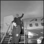 Photograph: [Barry Goldwater Emerging From Plane]