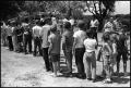 Primary view of [Children Line Up for Fishing Rods at Kid Fishing Rodeo]