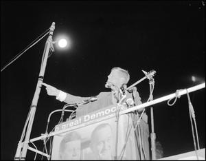 Primary view of object titled '[John F. Kennedy Giving Speech]'.