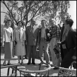 Primary view of object titled '[Jimmy Cochran With Group in Mexico City]'.