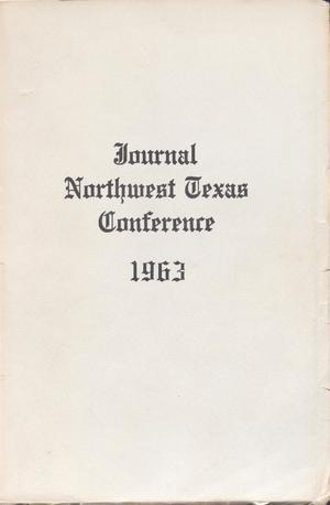 Primary view of object titled 'Journal of the Northwest Texas Annual Conference, the Methodist Church: 1963'.