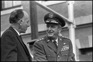 [Graham Purcell and General Converse at Armed Forces Day Parade]