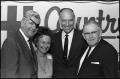 Photograph: [Graham Purell Poses With Crawford and Margaret Martin and Rhea Howar…