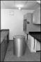 Photograph: [Empty Room with Barrel at M.U. Science Building]