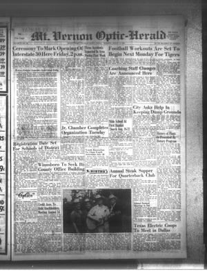 Mt. Vernon Optic-Herald (Mount Vernon, Tex.), Vol. 91, No. 46, Ed. 1 Thursday, August 12, 1965